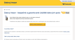 Desktop Screenshot of datovy-trezor.cz